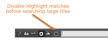 Disable Highlight matches